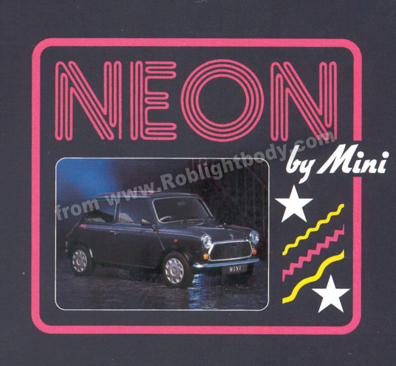 Spi Mpi Neon 25 City X Rover Mini Self Adhesive Resin Grille Badge