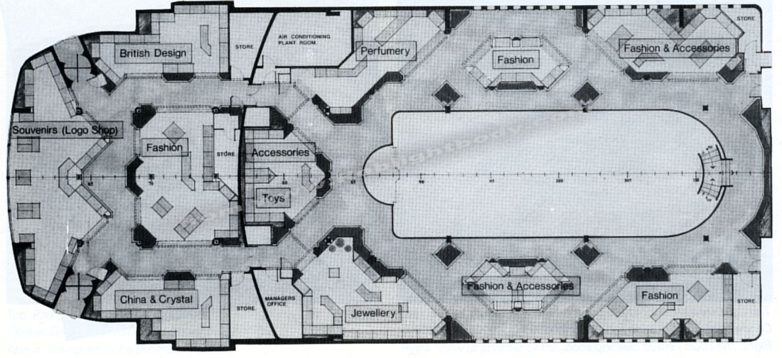 Original artists plan for the new shops.