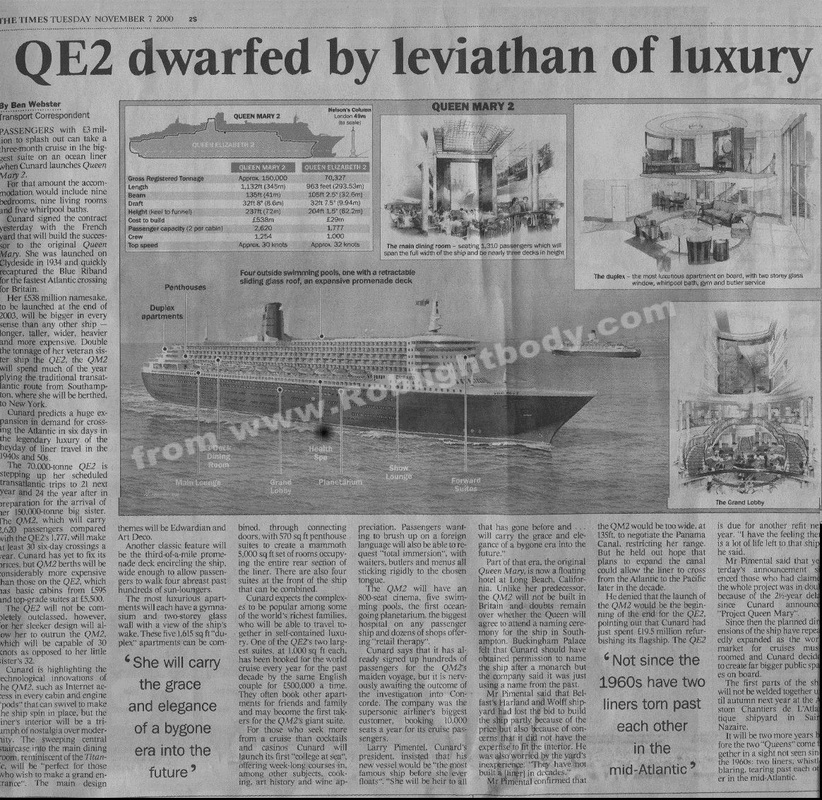 QE2 dwarfed by leviathan of luxury